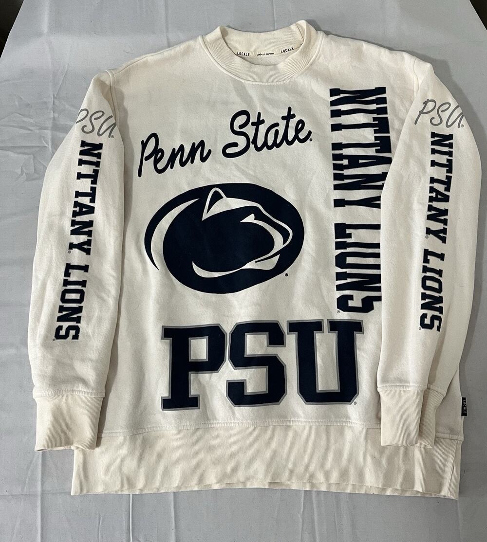 Penn State Nittany Lions Crewneck Sweatshirt Adult Medium All Over Print